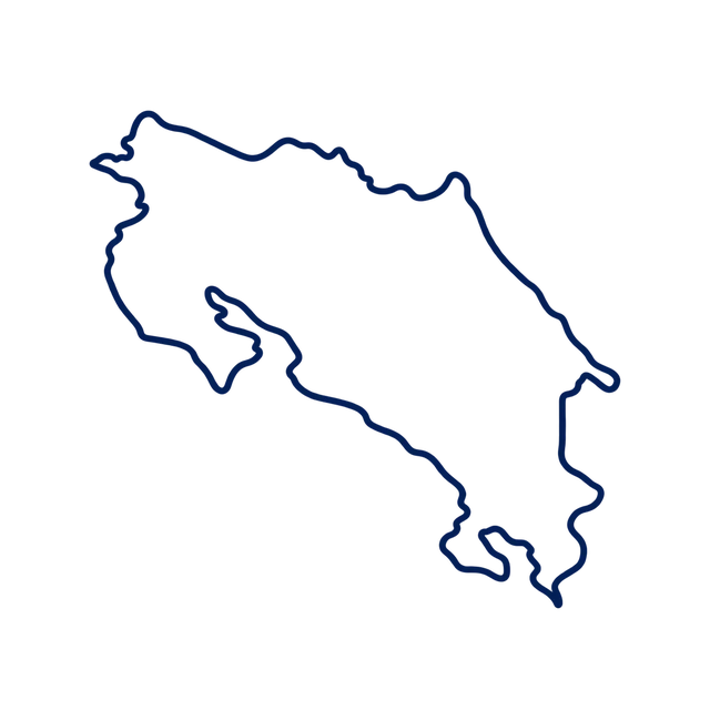 Ícono: mapa de Costa Rica