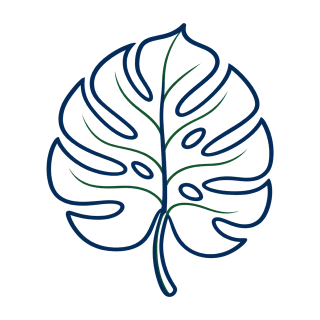 Ícono: hoja de monstera