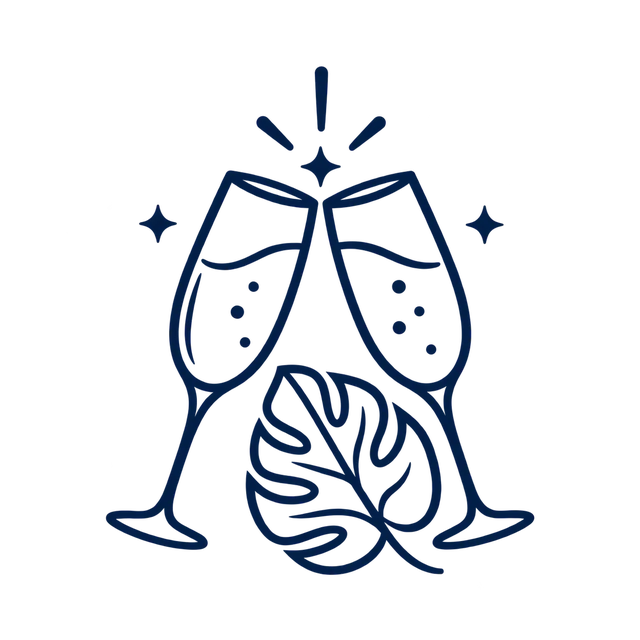 Ícono: brindis con copas