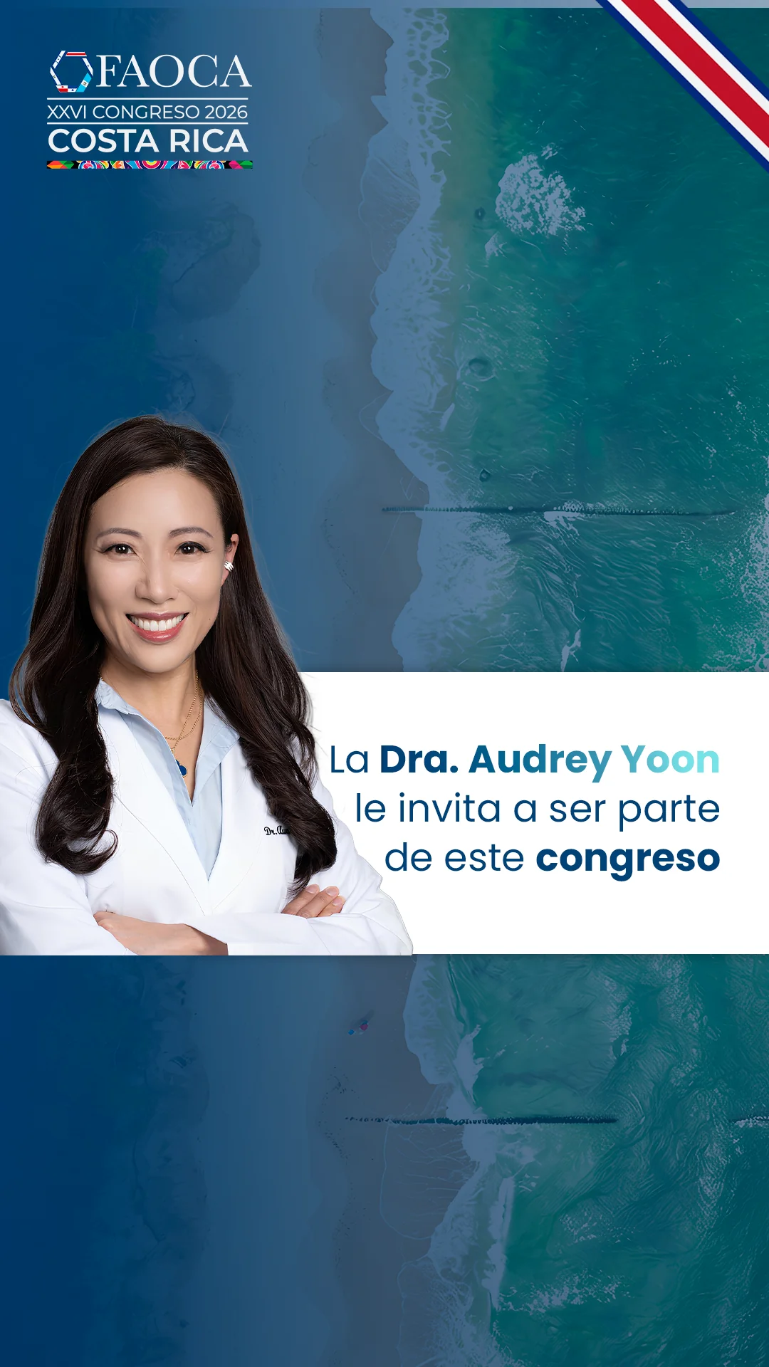 Portada del reel de la Dra. Audrey Yoon: le invita a ser parte de este congreso